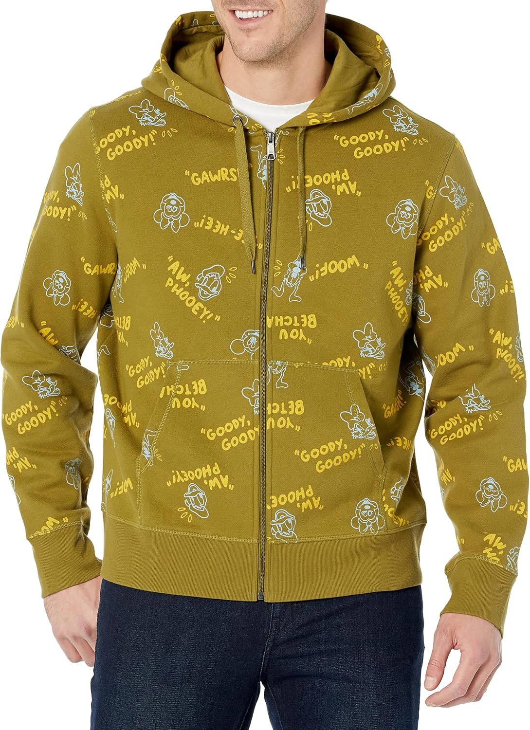 image:imageAmazon Essentials Disney Marvel Star Wars Mens Fleece FullZip Hoodie Sweatshirts Discontinued ColorsMickey and Friends