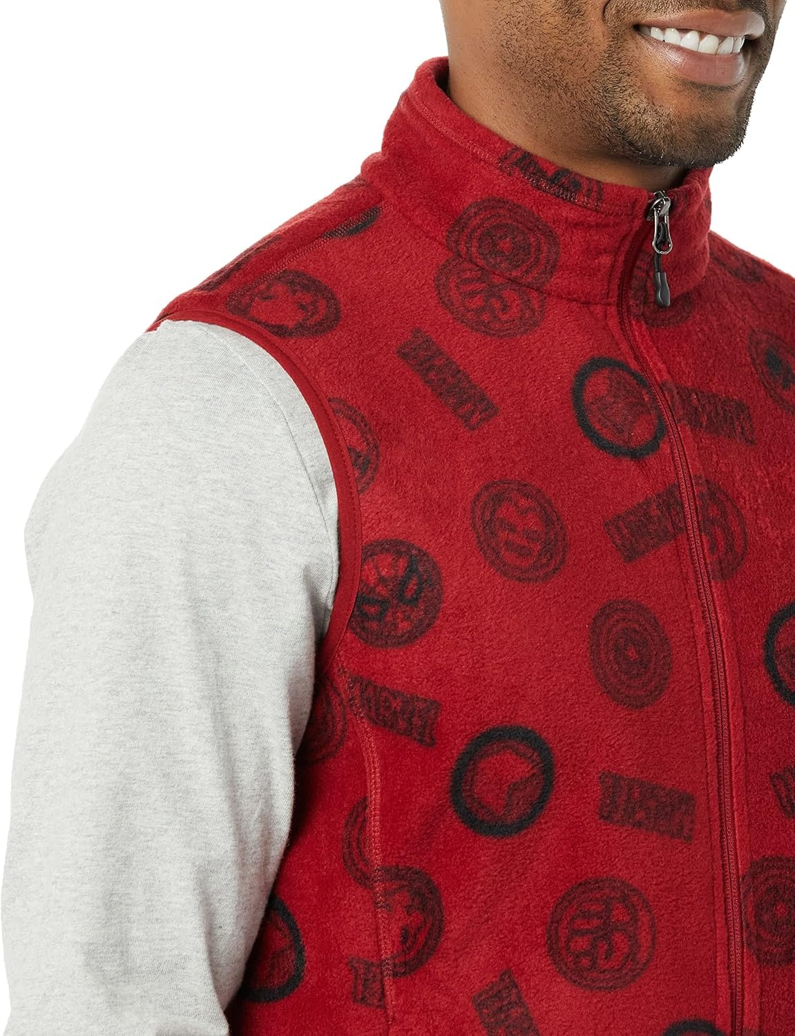 image:imageAmazon Essentials Disney Marvel Star Wars Mens Insulated Polar Fleece VestsMarvel Logo