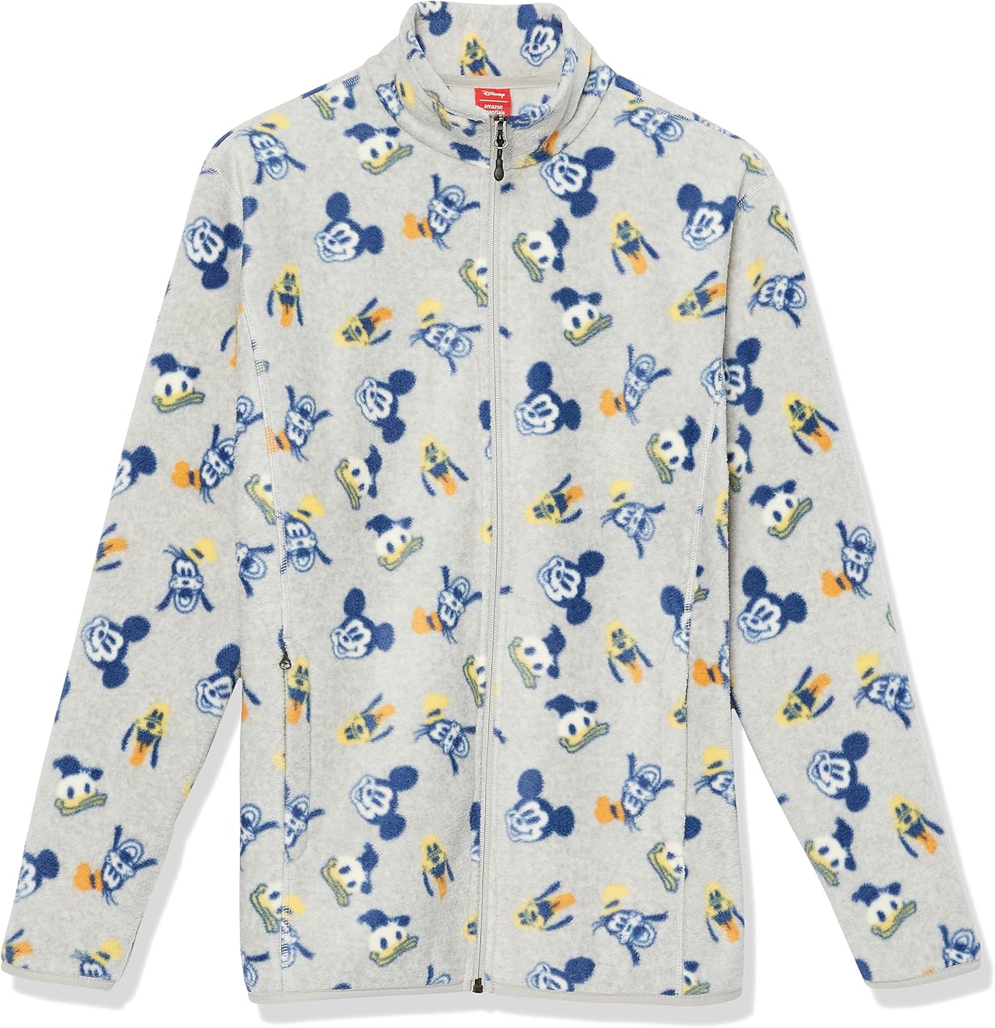 image:imageAmazon Essentials Disney Marvel Star Wars Mens Polar Fleece FullZip Mock Insulated Outerwear JacketsMickey and Friends