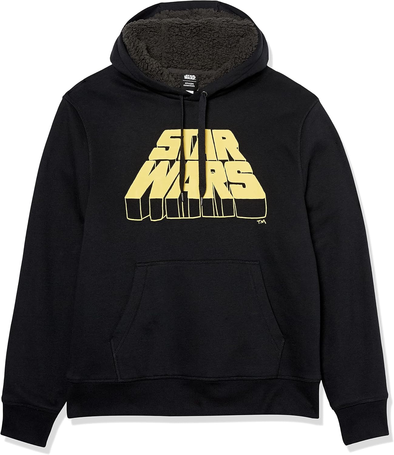 image:imageAmazon Essentials Disney Marvel Star Wars Mens SherpaLined Hooded Pullover SweatshirtStar Wars Logo