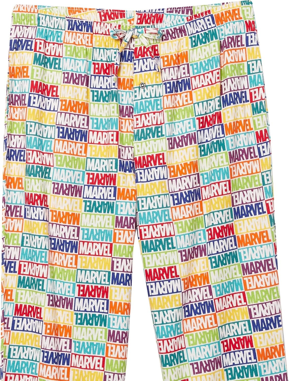 image:imageAmazon Essentials Disney Marvel Star Wars Mens Soft amp Comfortable Flannel Pajama Sleep SetsMarvel Holiday Bricks