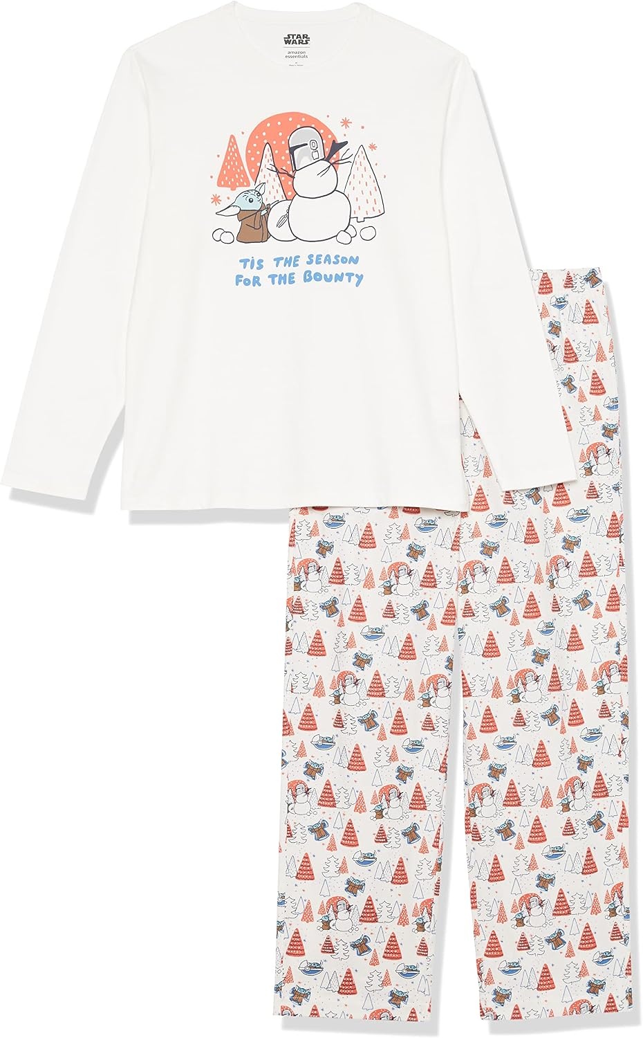 image:imageAmazon Essentials Disney Marvel Star Wars Mens Soft amp Comfortable Flannel Pajama Sleep SetsStar Wars Mando Winter