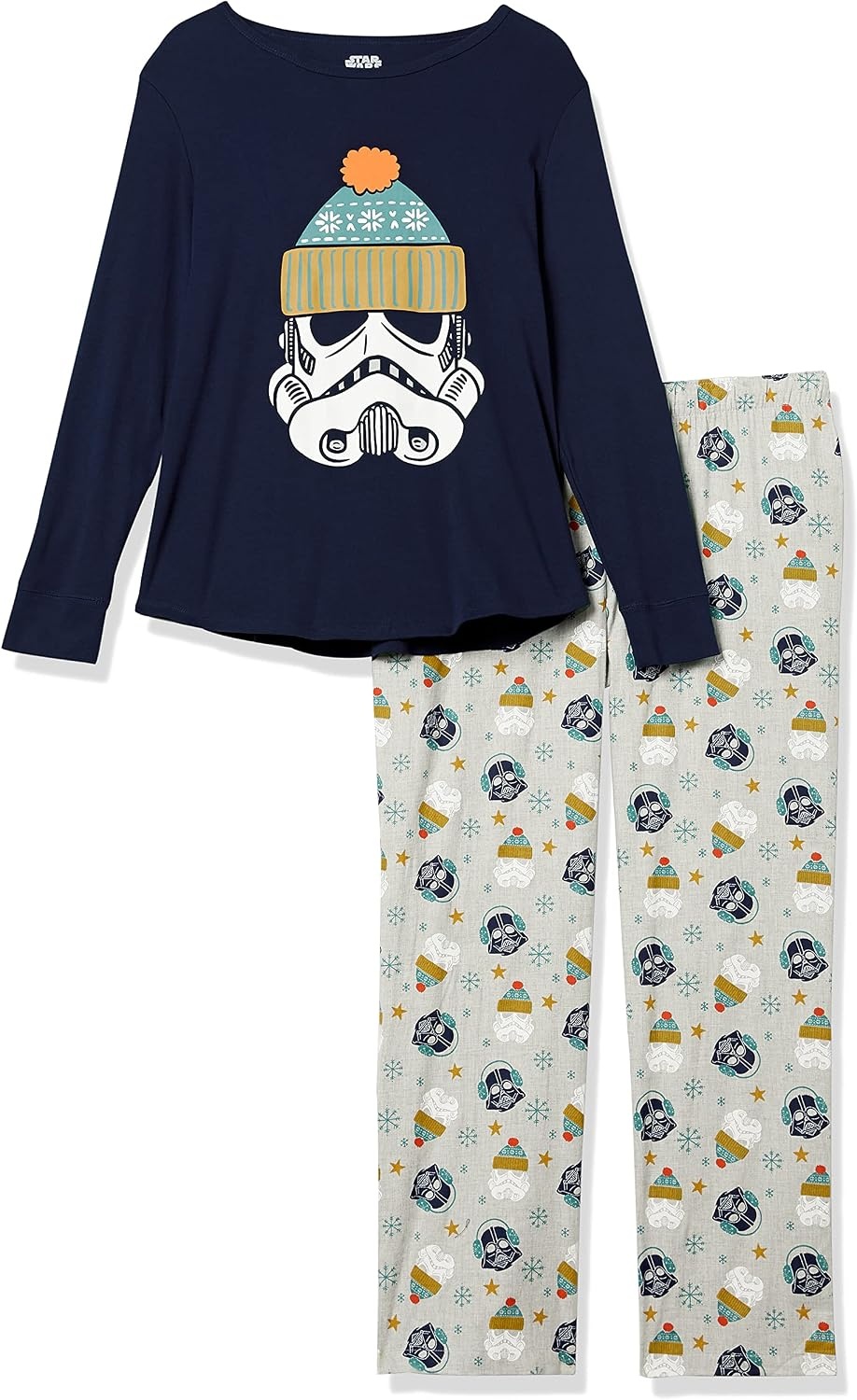 image:imageAmazon Essentials Disney Marvel Star Wars Womens Flannel Pajama Sleep Sets PJs Pants NightwearStar Wars Winter Womens