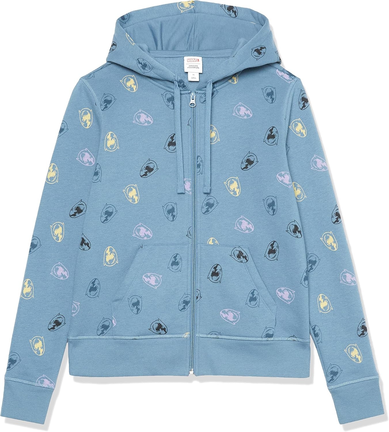 image:imageAmazon Essentials Disney Marvel Star Wars Womens Fleece FullZip Hoodie Sweatshirts Available in Plus SizeMarvel Black Panther Print