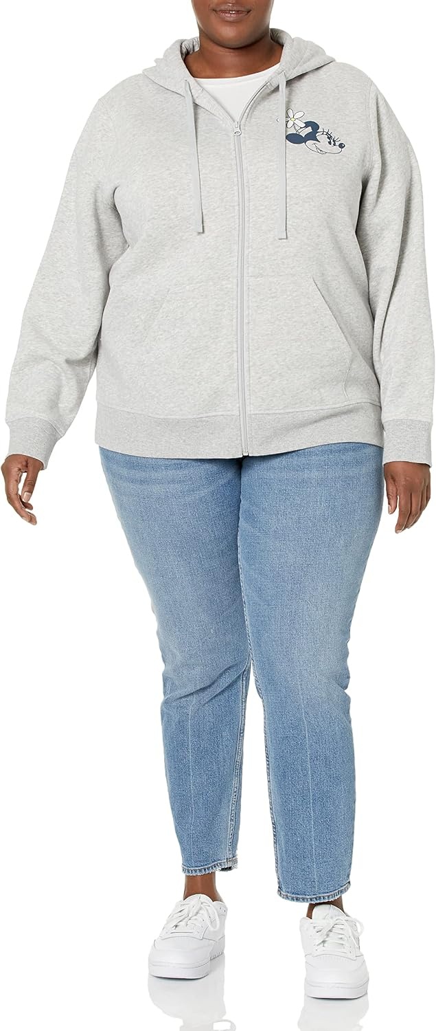 image:imageAmazon Essentials Disney Marvel Star Wars Womens Fleece FullZip Hoodie Sweatshirts Available in Plus SizeMinnie Hat
