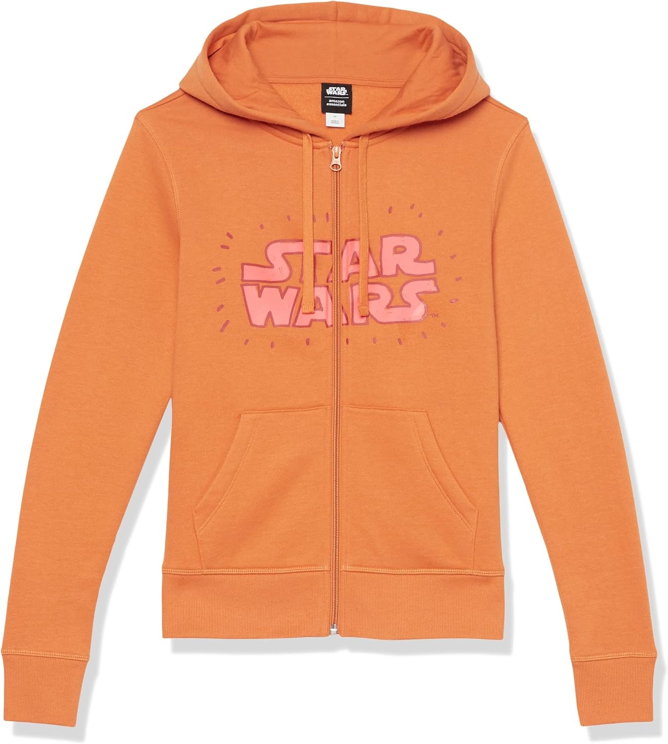 image:imageAmazon Essentials Disney Marvel Star Wars Womens Fleece FullZip Hoodie Sweatshirts Available in Plus SizeStar Wars Logo