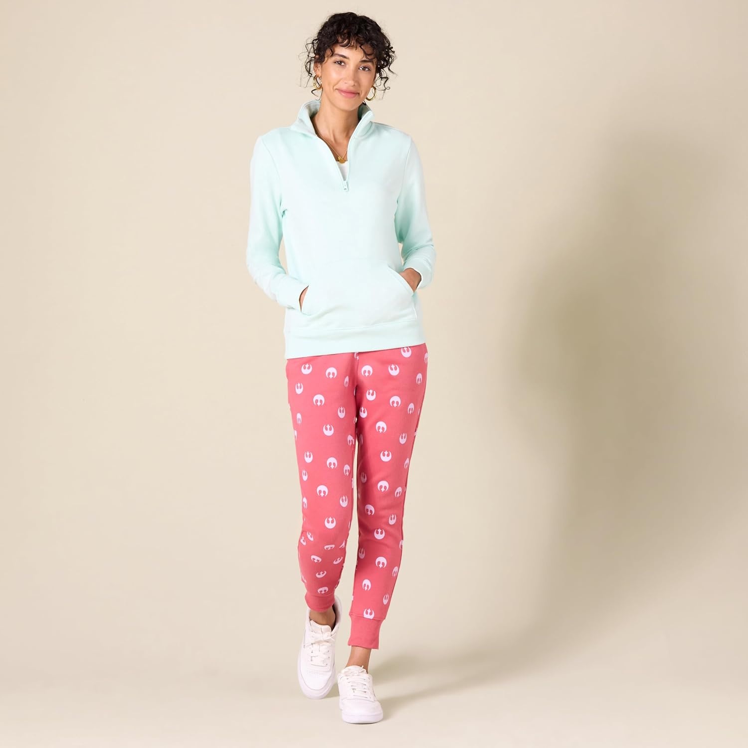 image:imageAmazon Essentials Disney Marvel Star Wars Womens French Terry Fleece Jogger SweatpantsStar Wars Rebel Logo