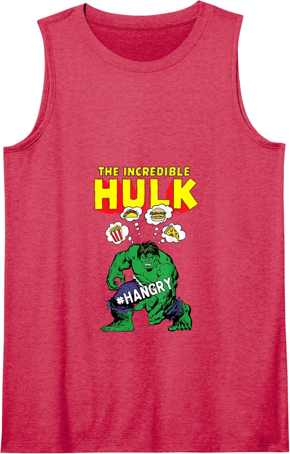 image:imageAmazon Essentials Marvel Avengers The Incredible Hulk Hangry Tank TopRed