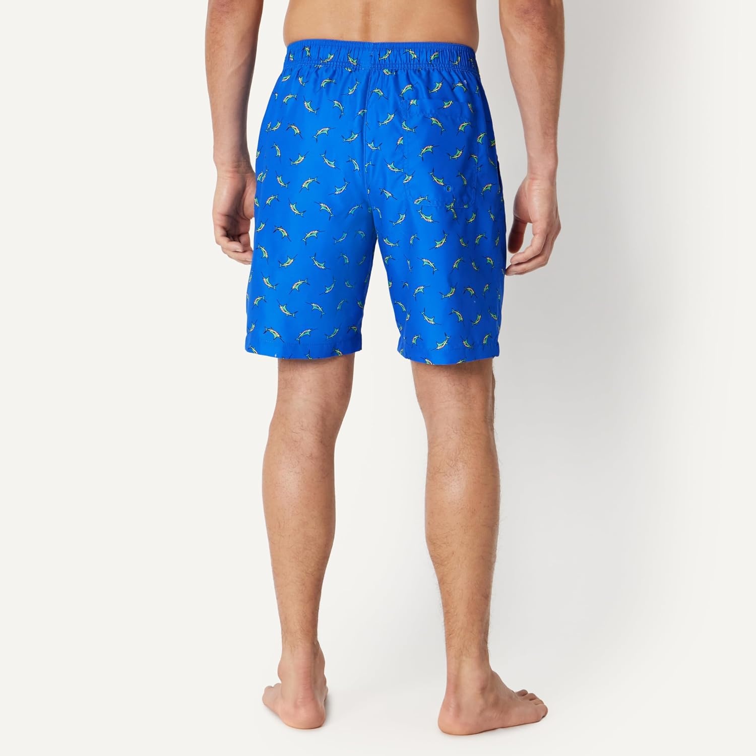 image:imageAmazon Essentials Mens Mens 9 QuickDry Lightweight Breathable Swim Trunk with Mesh LinerBright Blue Swordfish