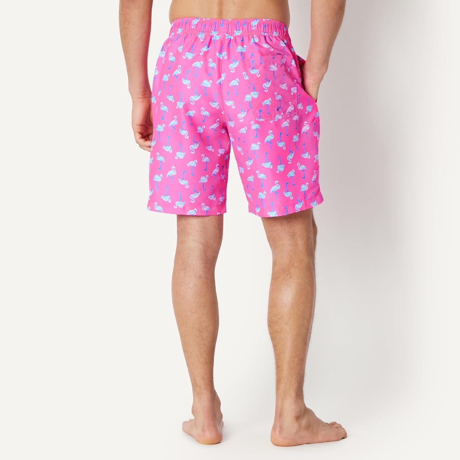 image:imageAmazon Essentials Mens Mens 9 QuickDry Lightweight Breathable Swim Trunk with Mesh LinerBright Pink Flamingo