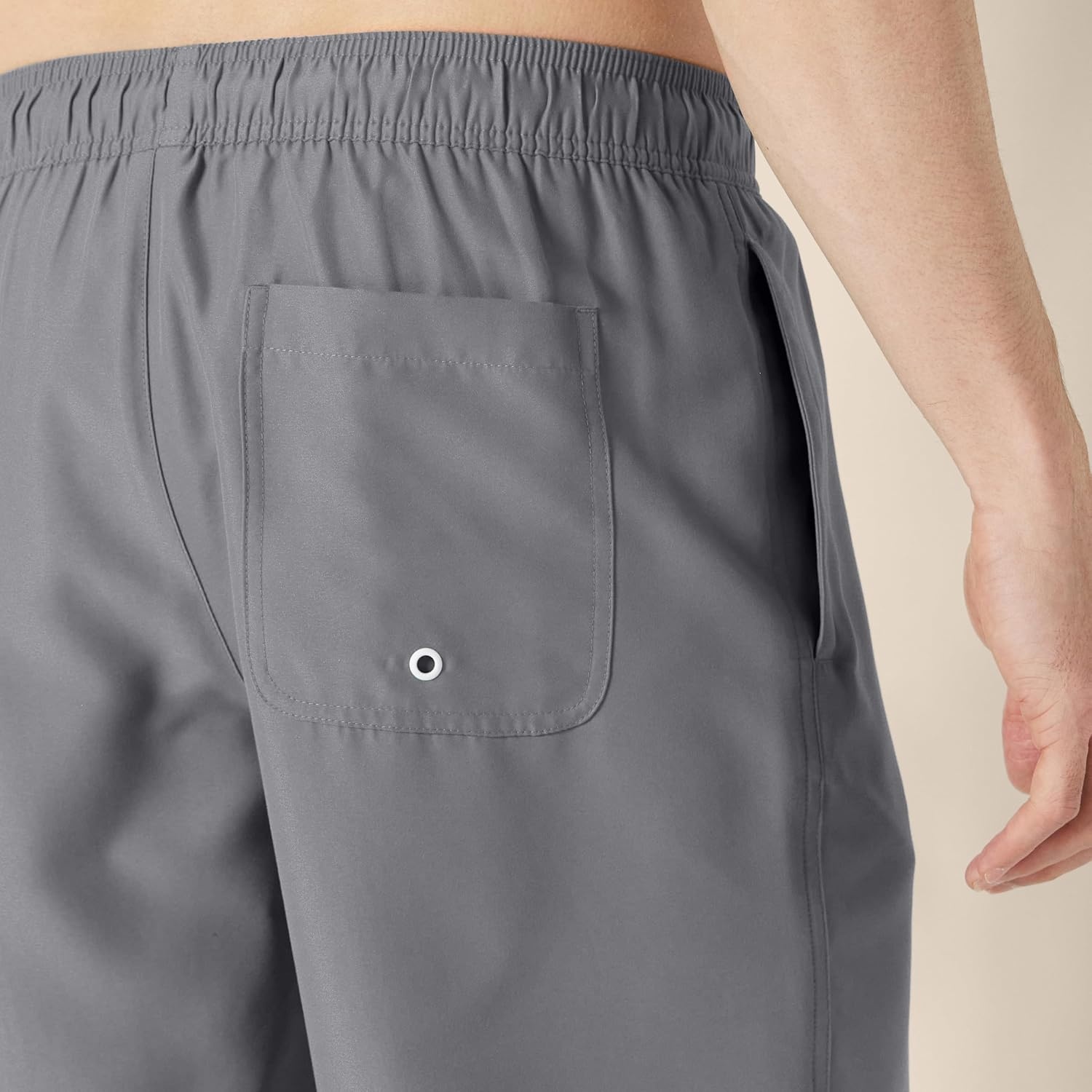 image:imageAmazon Essentials Mens Mens 9 QuickDry Lightweight Breathable Swim Trunk with Mesh LinerCharcoal