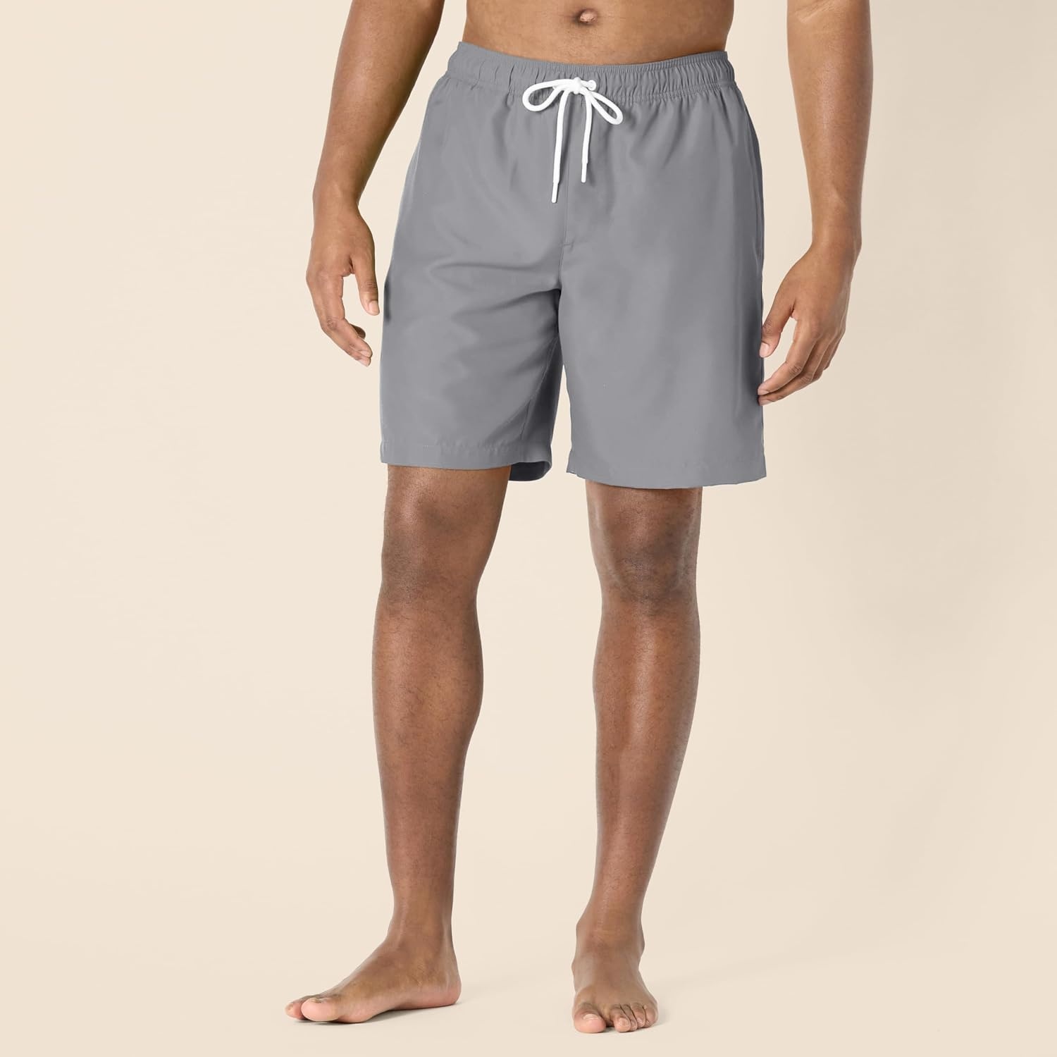 image:imageAmazon Essentials Mens Mens 9 QuickDry Lightweight Breathable Swim Trunk with Mesh LinerCharcoal