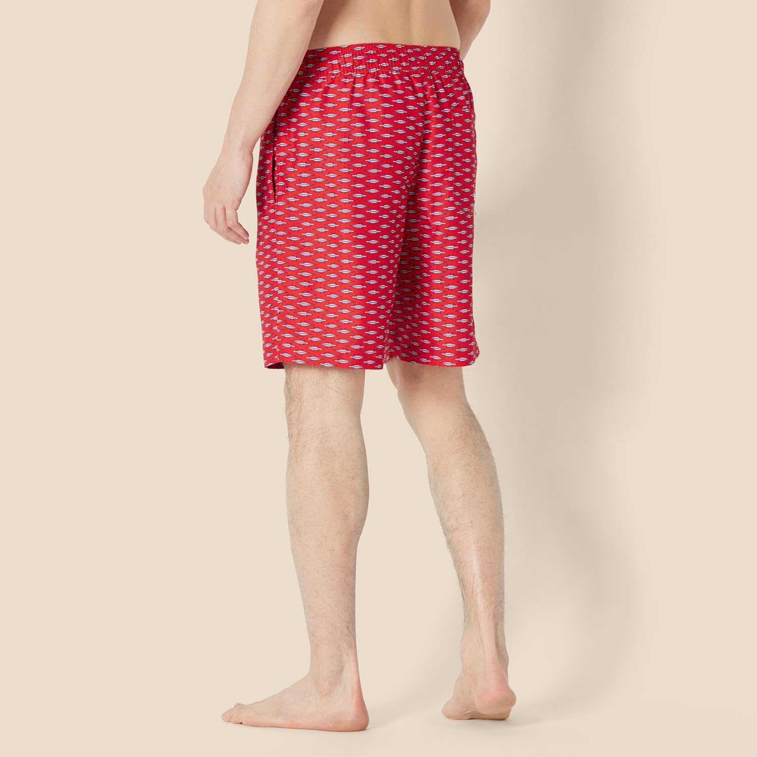 image:imageAmazon Essentials Mens Mens 9 QuickDry Lightweight Breathable Swim Trunk with Mesh LinerLilac Red Crocodiles