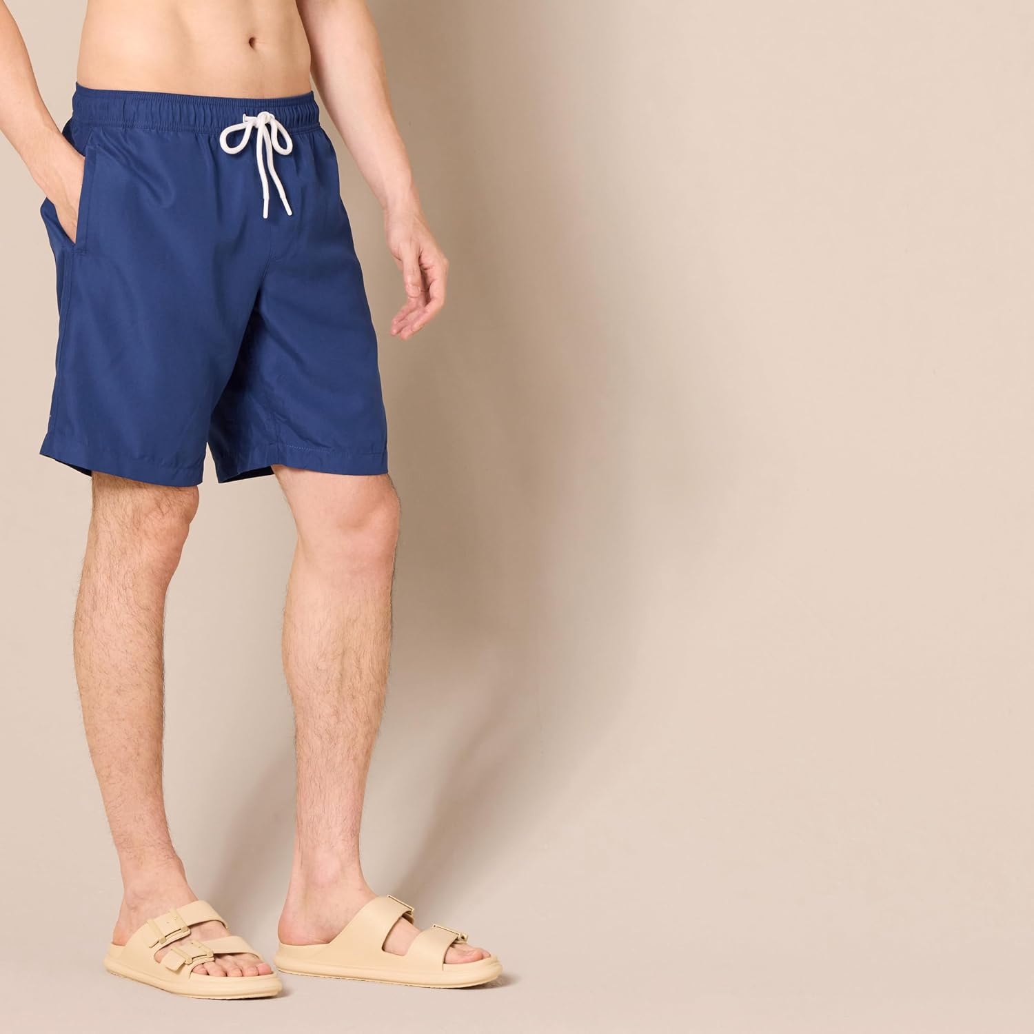 image:imageAmazon Essentials Mens Mens 9 QuickDry Lightweight Breathable Swim Trunk with Mesh LinerNavy