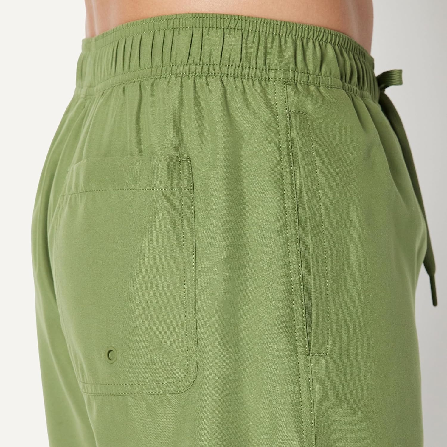 image:imageAmazon Essentials Mens Mens 9 QuickDry Lightweight Breathable Swim Trunk with Mesh LinerOlive