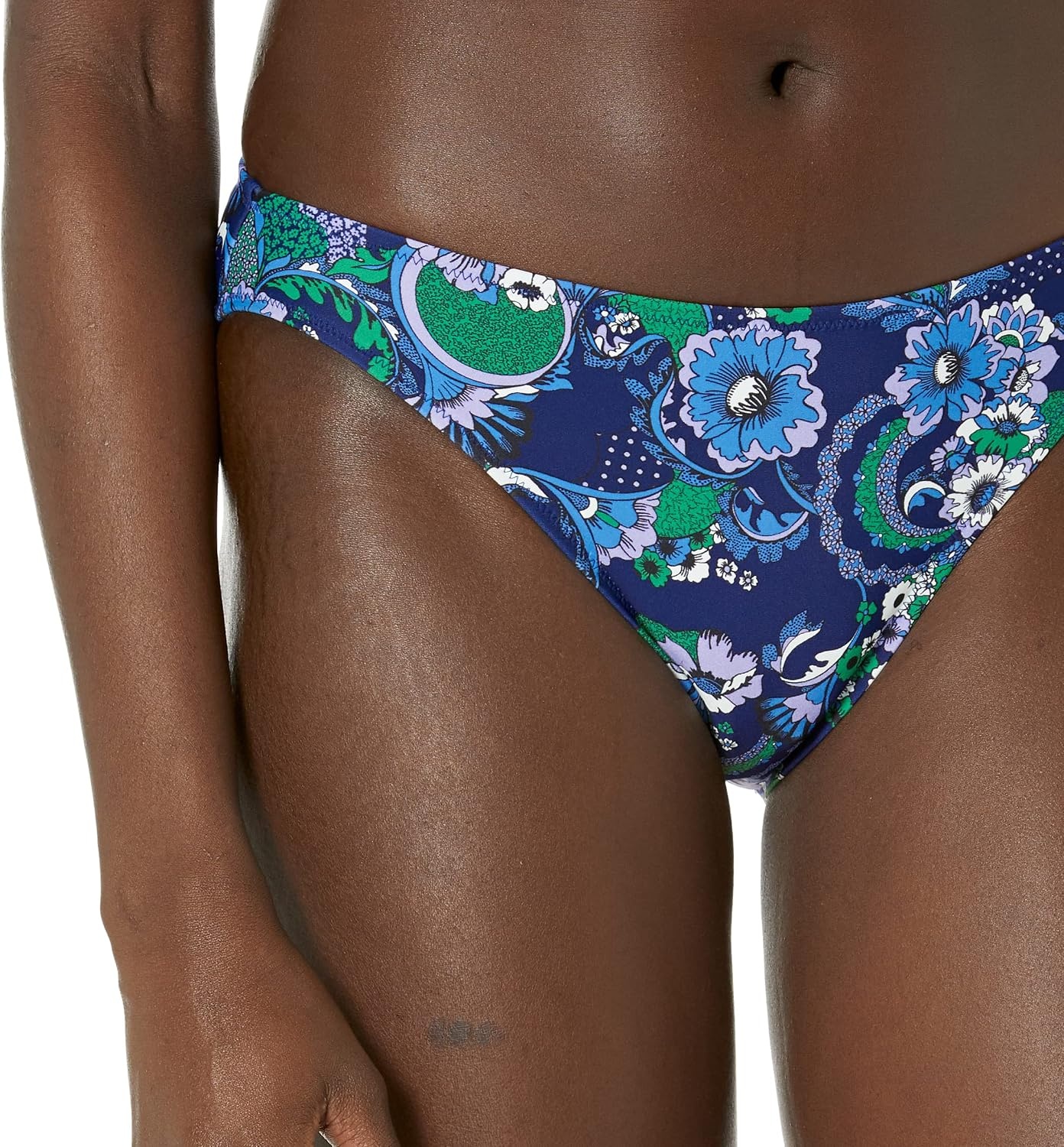 image:imageAmazon Essentials Womens Classic Full Coverage Bikini Swimsuit BottomDeep Blue Paisley