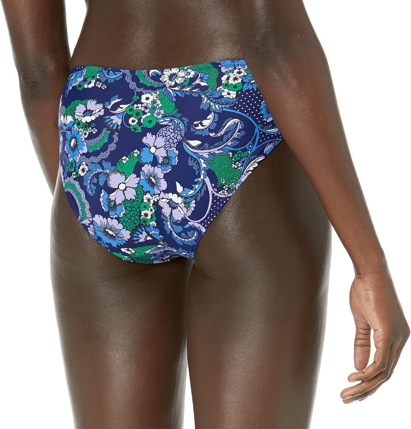 image:imageAmazon Essentials Womens Classic Full Coverage Bikini Swimsuit BottomDeep Blue Paisley