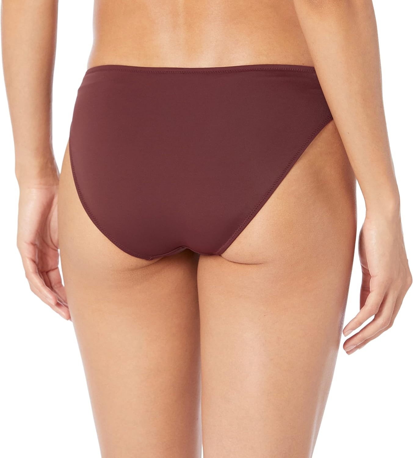 image:imageAmazon Essentials Womens Classic Full Coverage Bikini Swimsuit BottomDeep Brown