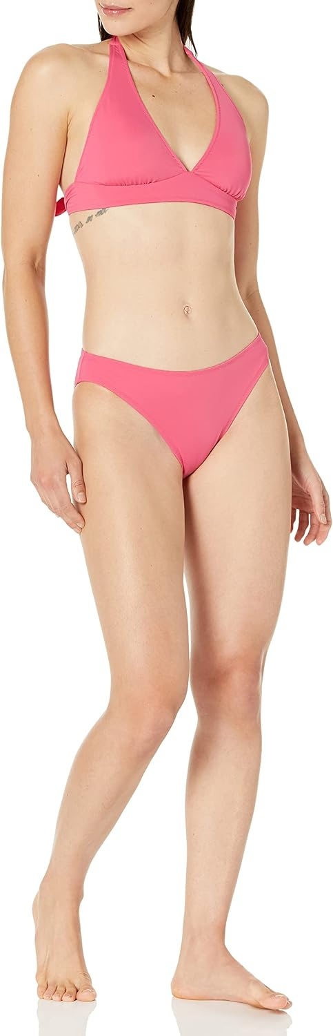 image:imageAmazon Essentials Womens Classic Full Coverage Bikini Swimsuit BottomHot Pink
