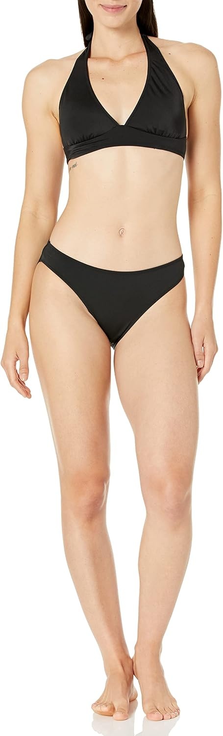 image:imageAmazon Essentials Womens Classic Full Coverage Bikini Swimsuit BottomWashed Black