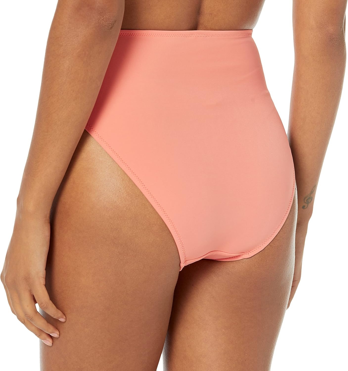 image:imageAmazon Essentials Womens High Waist High Leg Bikini BottomCoral Pink