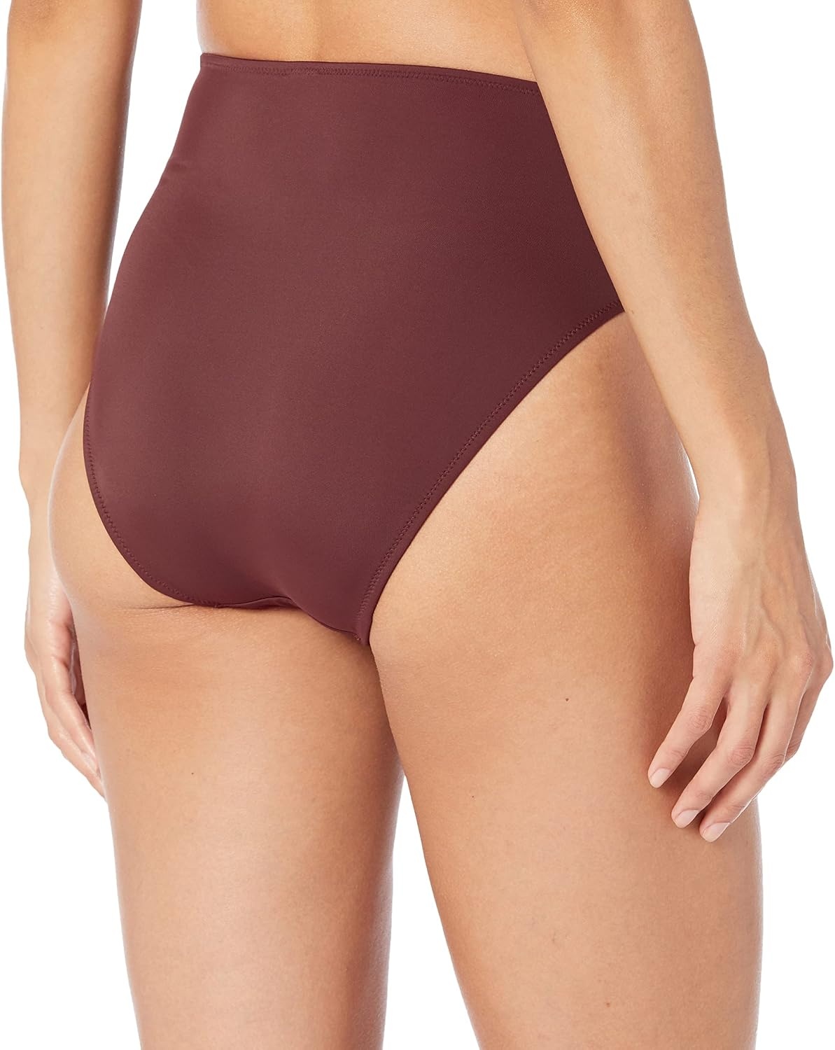 image:imageAmazon Essentials Womens High Waist High Leg Bikini BottomDeep Brown