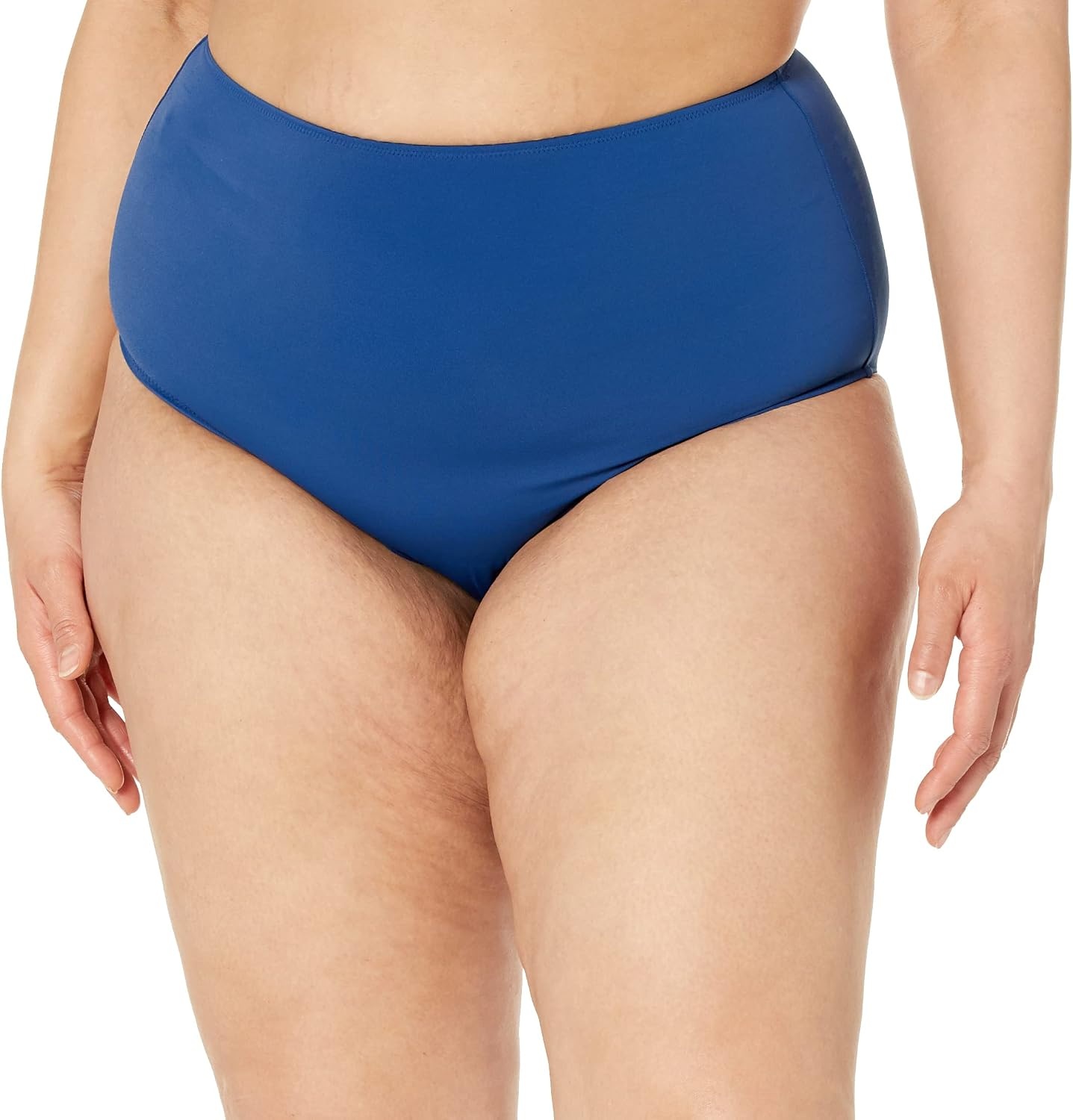 image:imageAmazon Essentials Womens High Waist Swim Bottom Available in Plus SizeDeep Blue
