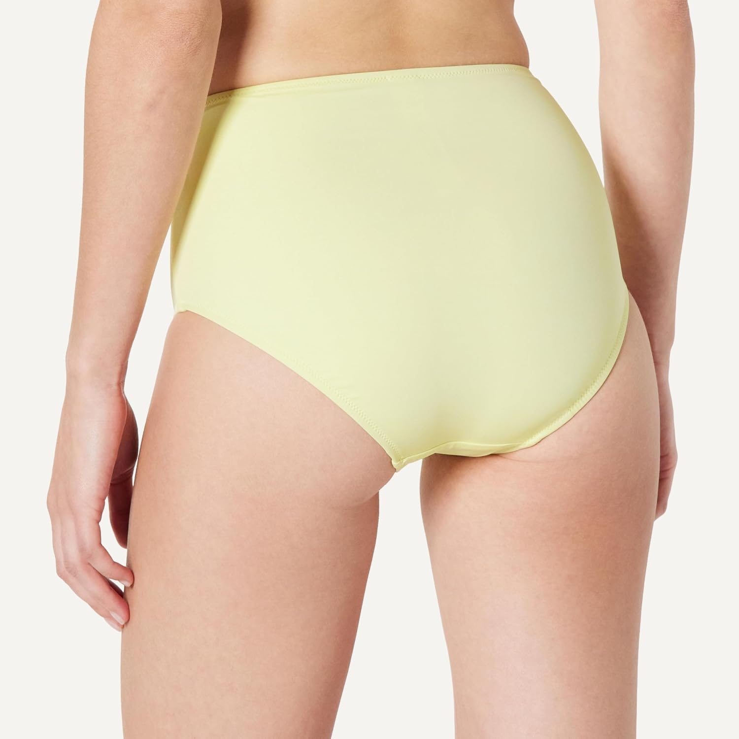 image:imageAmazon Essentials Womens High Waist Swim Bottom Available in Plus SizeLight Yellow