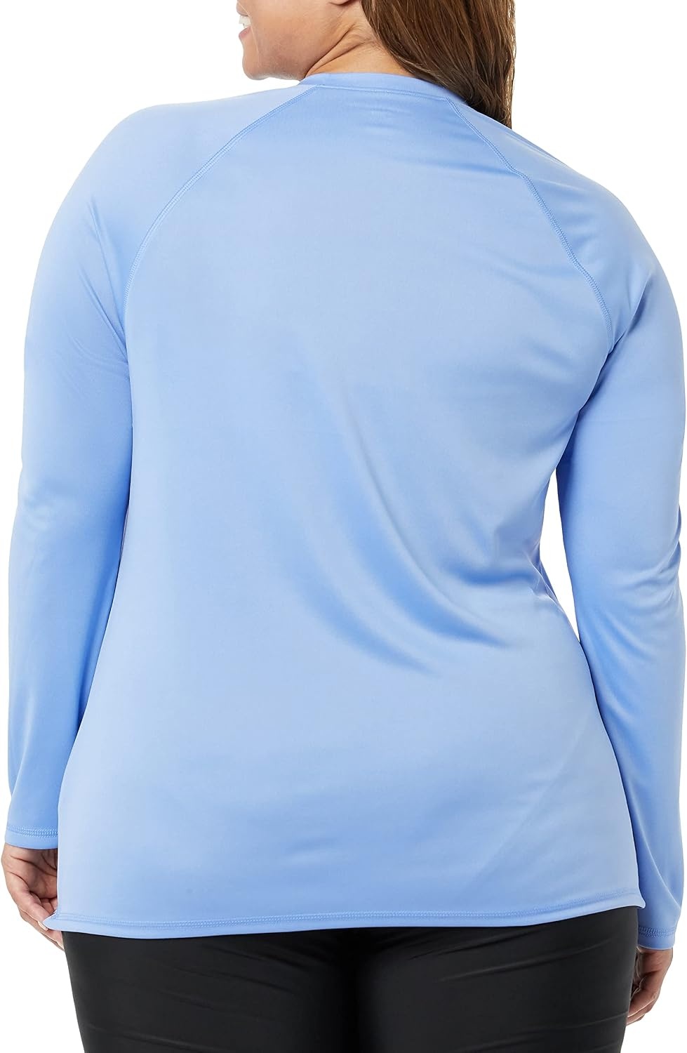 image:imageAmazon Essentials Womens Long Sleeve Rash GuardLight Blue