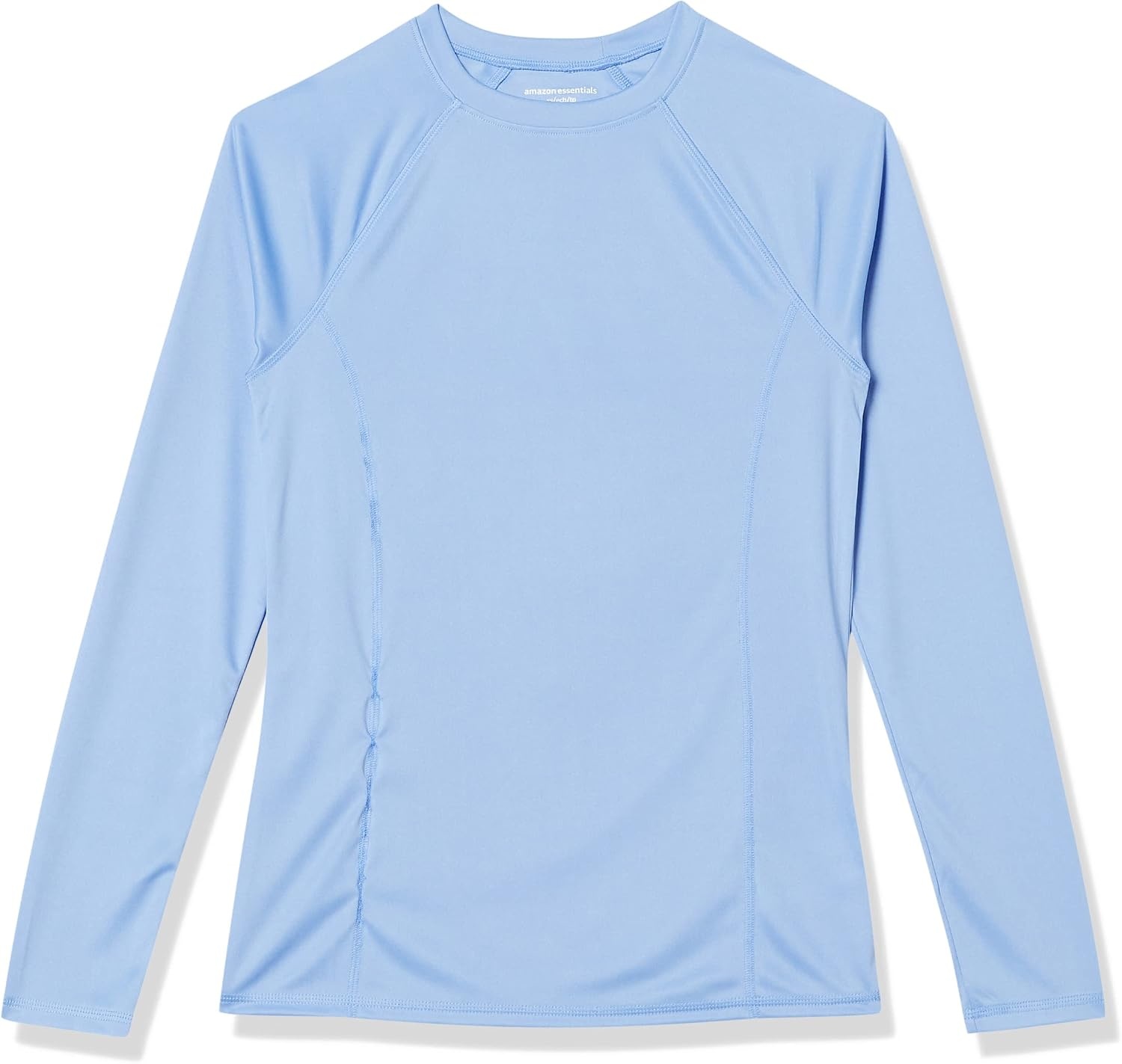 image:imageAmazon Essentials Womens Long Sleeve Rash GuardLight Blue