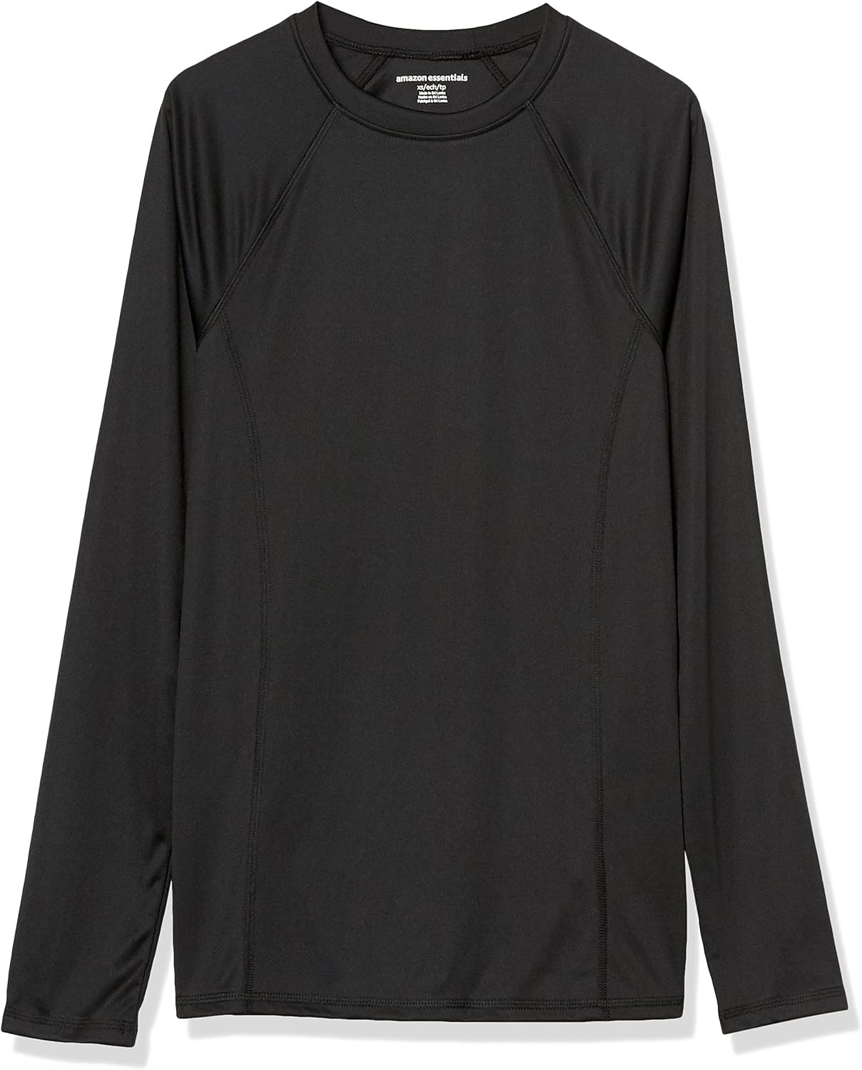 image:imageAmazon Essentials Womens Long Sleeve Rash GuardWashed Black