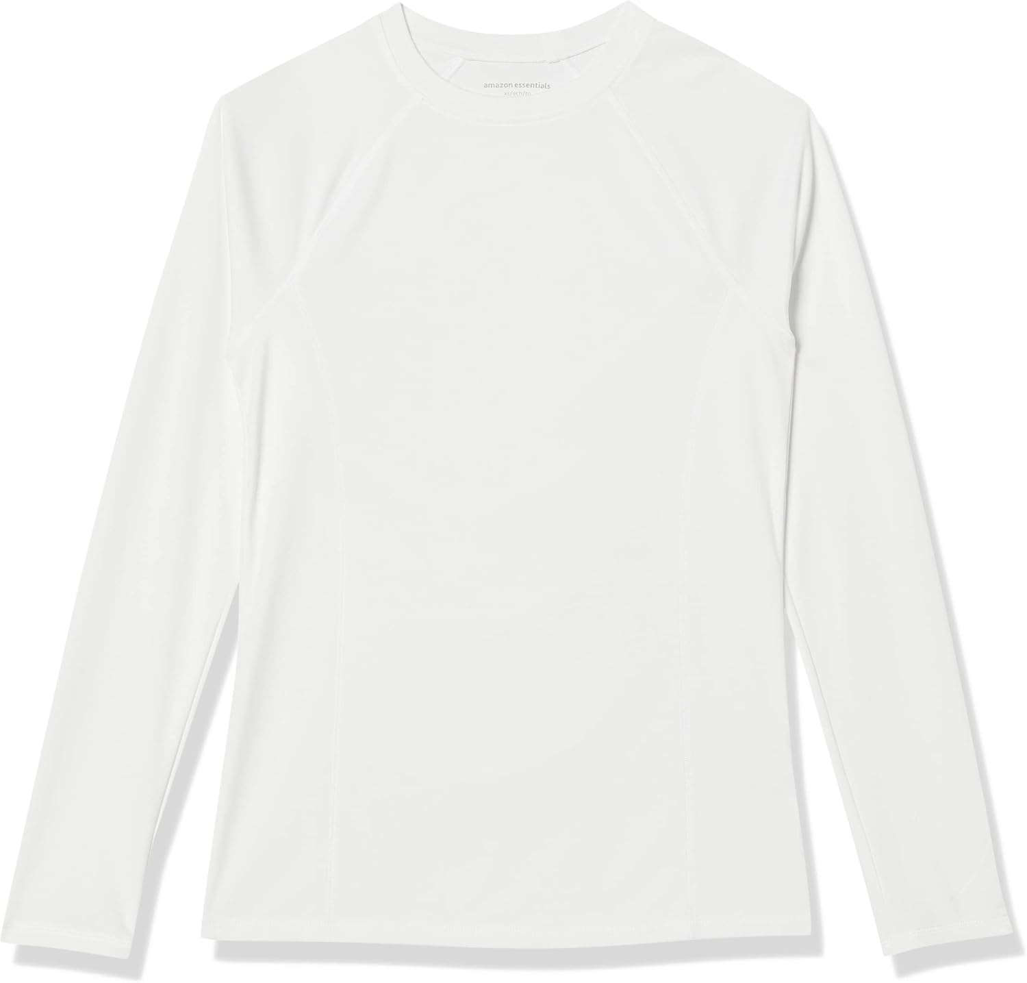 image:imageAmazon Essentials Womens Long Sleeve Rash GuardWhite