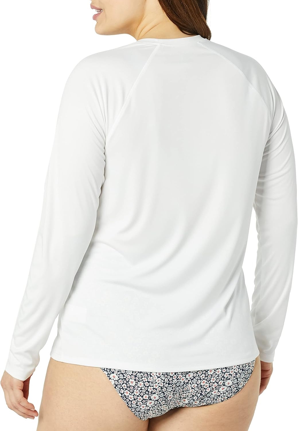 image:imageAmazon Essentials Womens Long Sleeve Rash GuardWhite