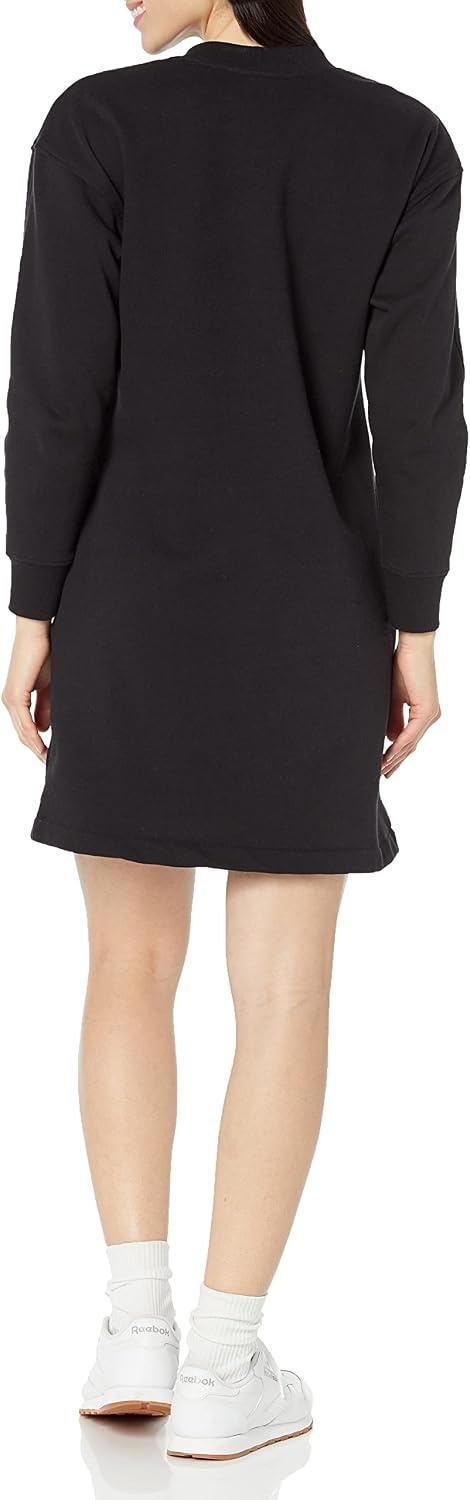 image:imageAmazon Essentials Womens Long Sleeve Sweatshirt DressBlack
