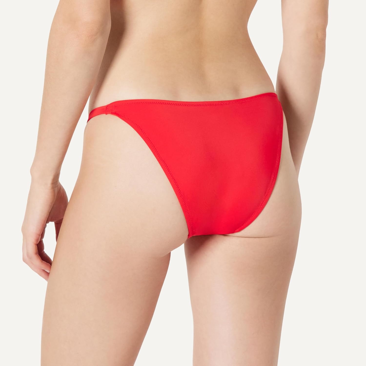 image:imageAmazon Essentials Womens Low Rise Notie String Swim Bikini BottomBright Poppy Red