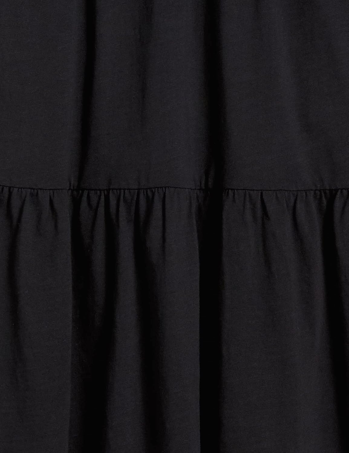 image:imageAmazon Essentials Womens ShortSleeve Crewneck Tiered Cotton DressBlack