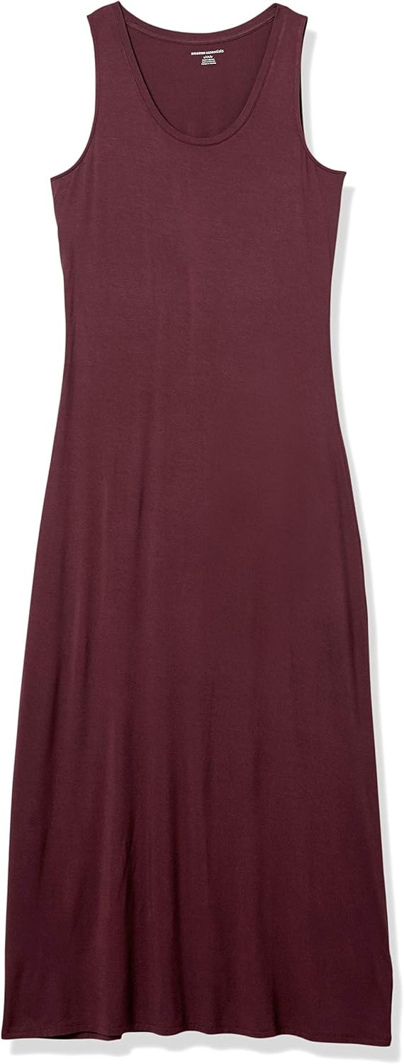 image:imageAmazon Essentials Womens Tank Maxi DressBurgundy
