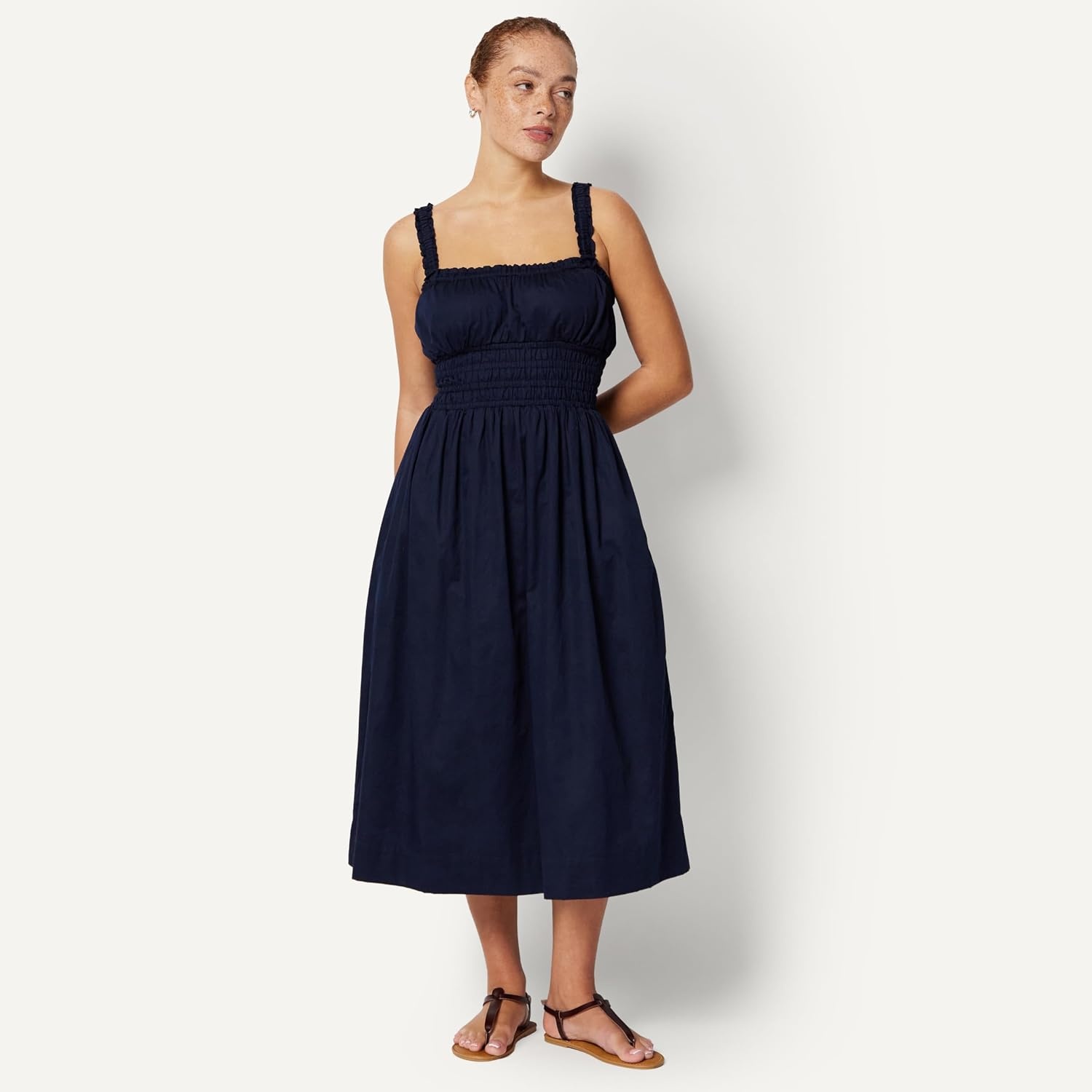 image:imageAmazon Essentials x Sofia Grainge Mommy amp Me Cotton Sateen DressesNavy