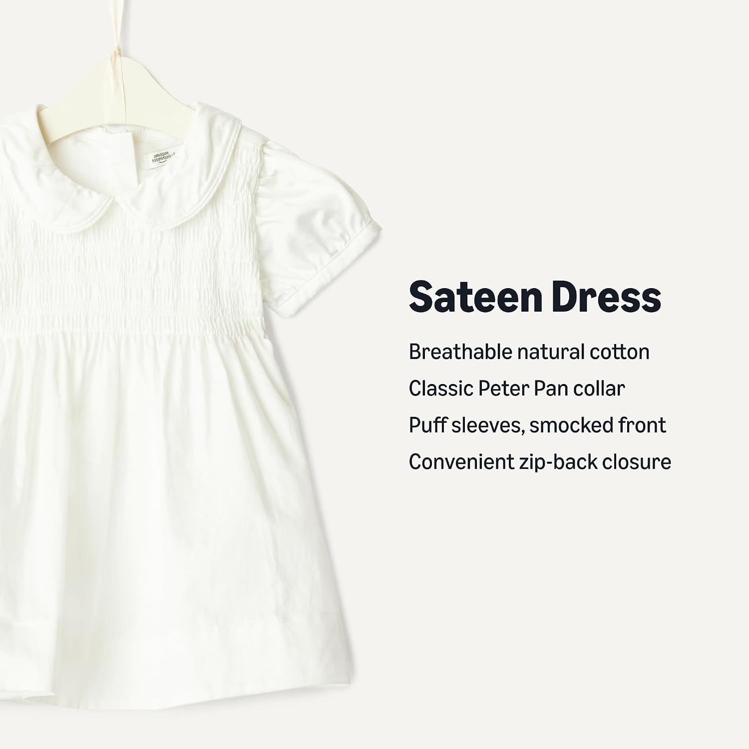 image:imageAmazon Essentials x Sofia Grainge Mommy amp Me Cotton Sateen DressesWhite