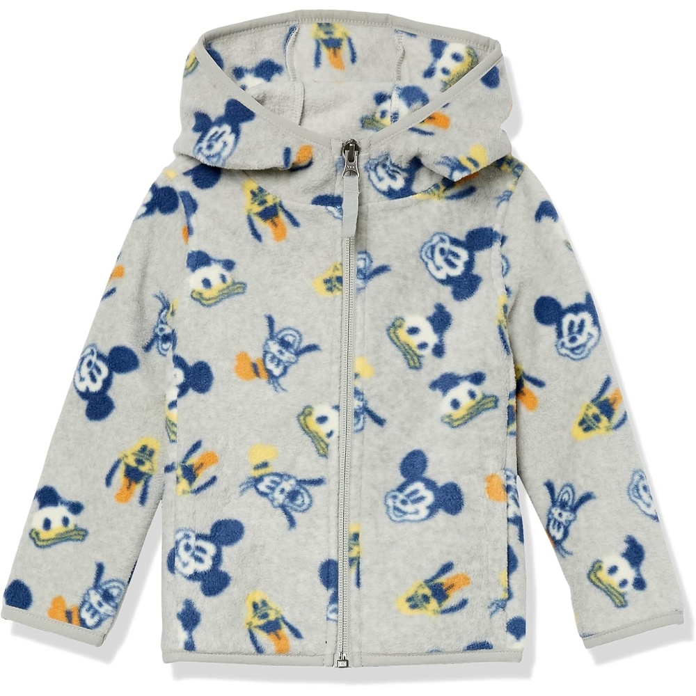 image:imageAmazon Essentials Disney Marvel Star Wars Princess Girls and Toddlers Polar Fleece FullZip Hooded JacketMickey and Friends