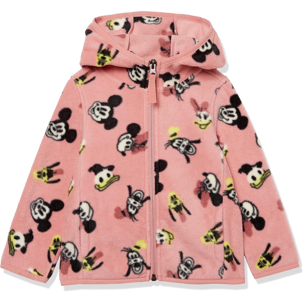 image:imageAmazon Essentials Disney Marvel Star Wars Princess Girls and Toddlers Polar Fleece FullZip Hooded JacketMinnie and Friends