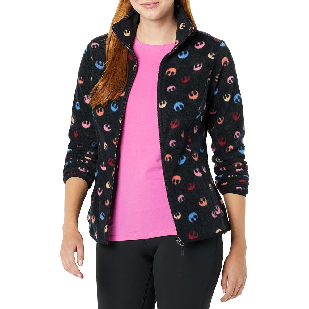 image:imageAmazon Essentials Disney Marvel Star Wars Princess Womens Long Sleeve Polar Fleece FullZip Mock Outerwear JacketStar Wars Rebel