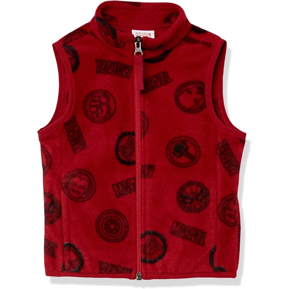image:imageAmazon Essentials Disney Marvel Star Wars Boys and Toddlers Polar Fleece Puffer VestsMarvel Logo