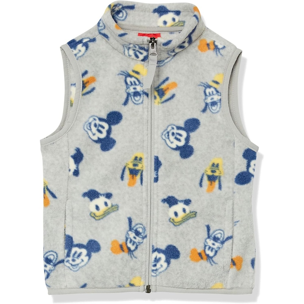 image:imageAmazon Essentials Disney Marvel Star Wars Boys and Toddlers Polar Fleece Puffer VestsMickey and Friends