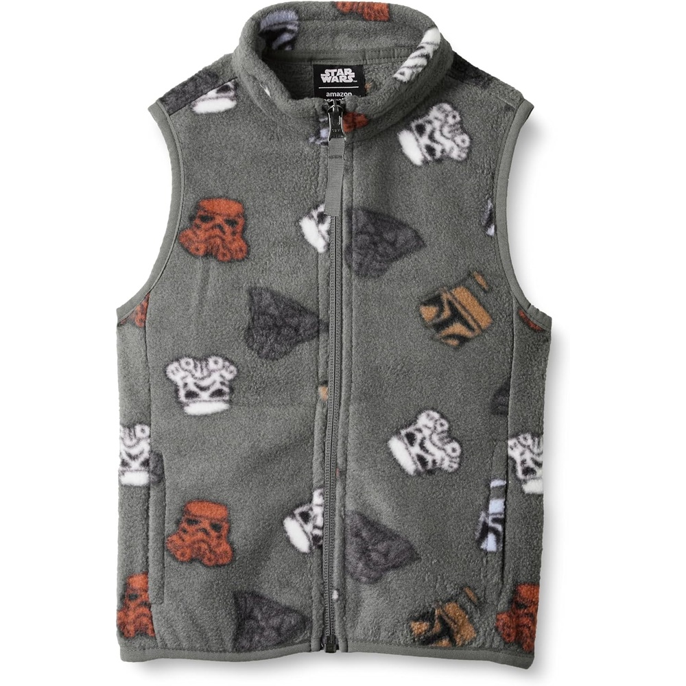 image:imageAmazon Essentials Disney Marvel Star Wars Boys and Toddlers Polar Fleece Puffer VestsStar Wars Vader
