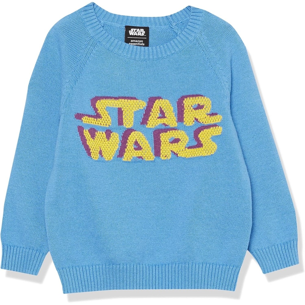 image:imageAmazon Essentials Disney Marvel Star Wars Boys and Toddlers RelaxedFit Cotton Pullover Crewneck SweatersStar Wars Darth Vader Boys