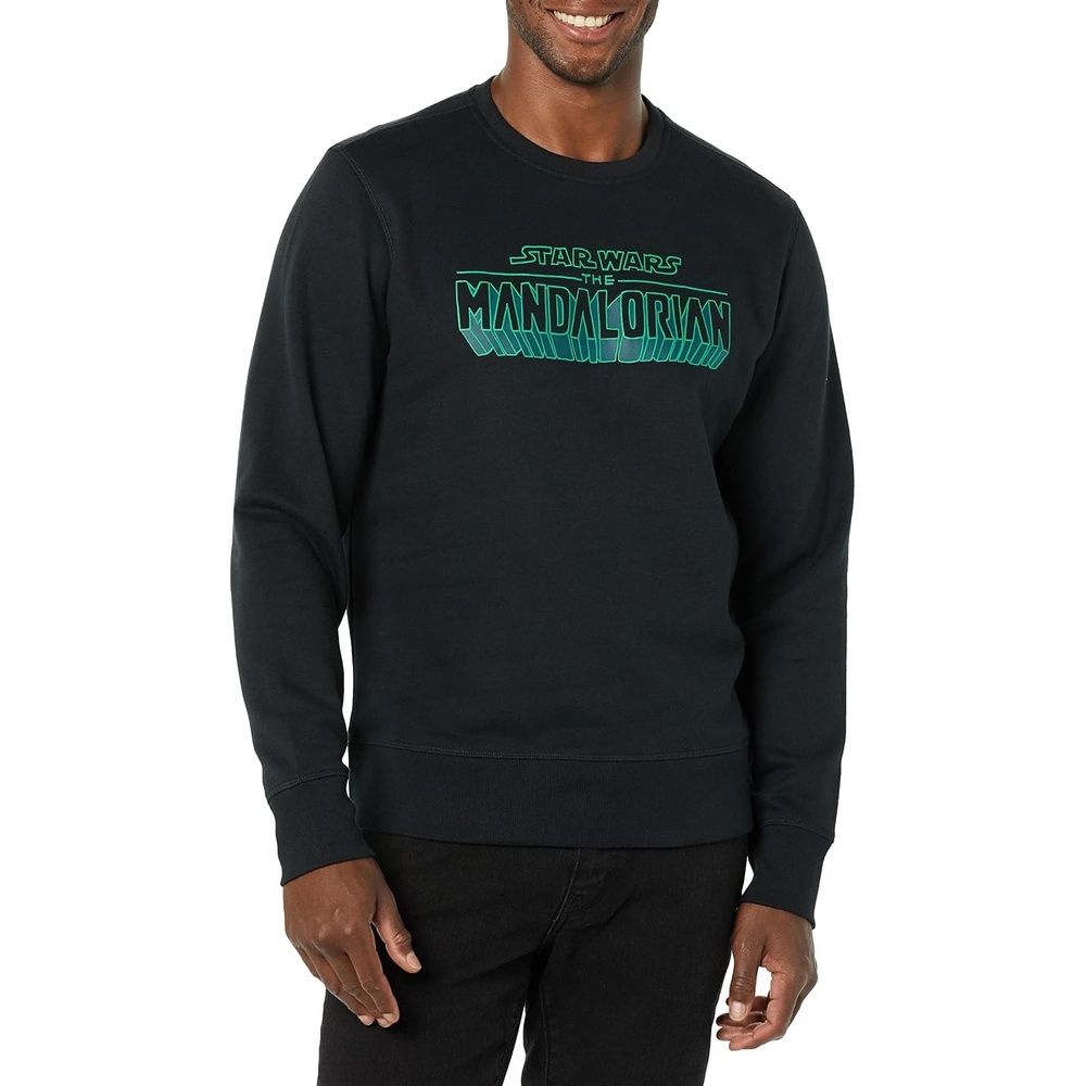 image:imageAmazon Essentials Disney Marvel Star Wars Mens Fleece Crewneck SweatshirtStar Wars Mando