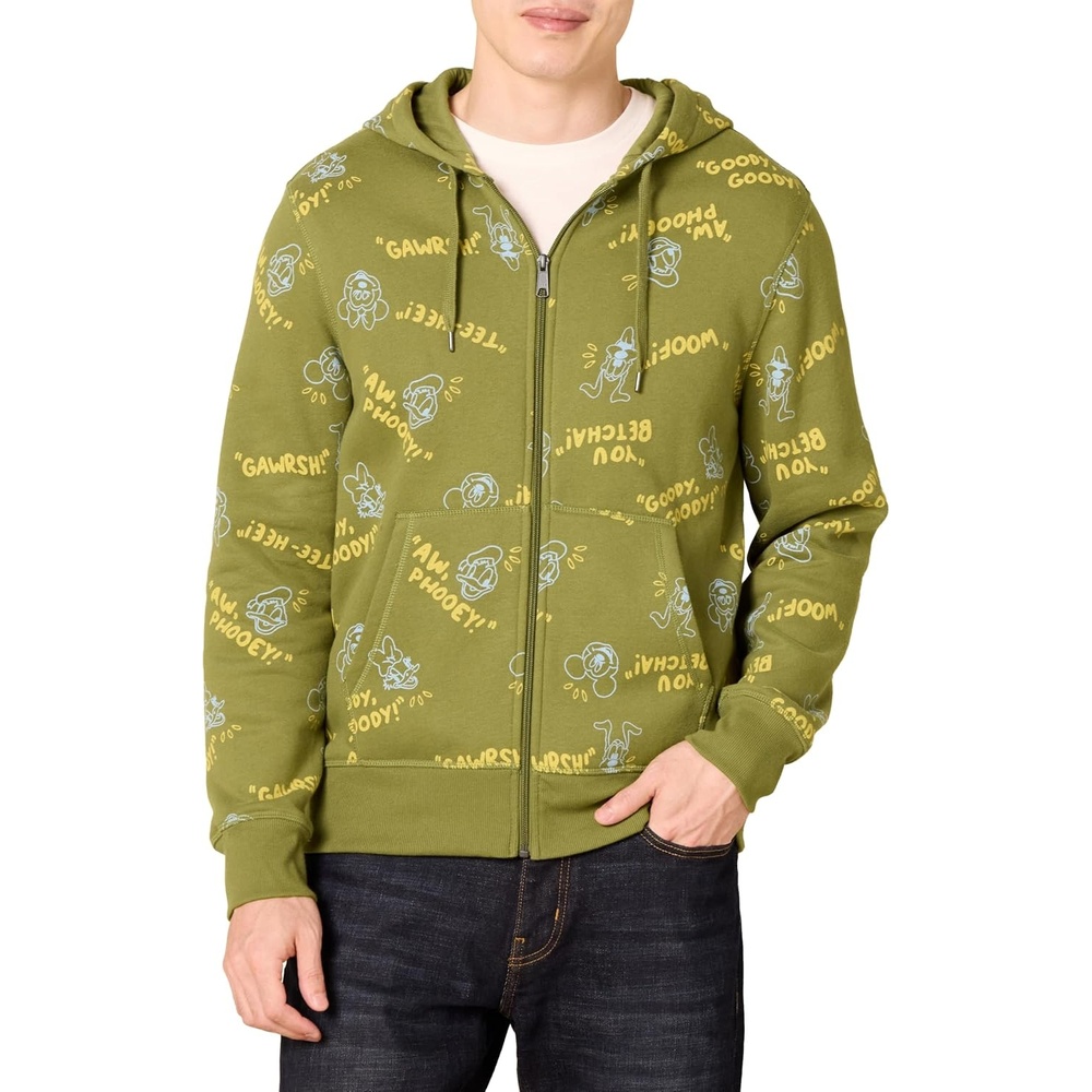 image:imageAmazon Essentials Disney Marvel Star Wars Mens Fleece FullZip Hoodie Sweatshirts Discontinued ColorsMickey and Friends