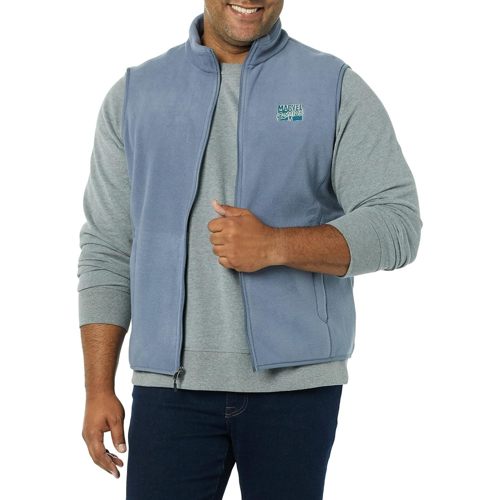 image:imageAmazon Essentials Disney Marvel Star Wars Mens Insulated Polar Fleece VestsMarvel Comic Logo
