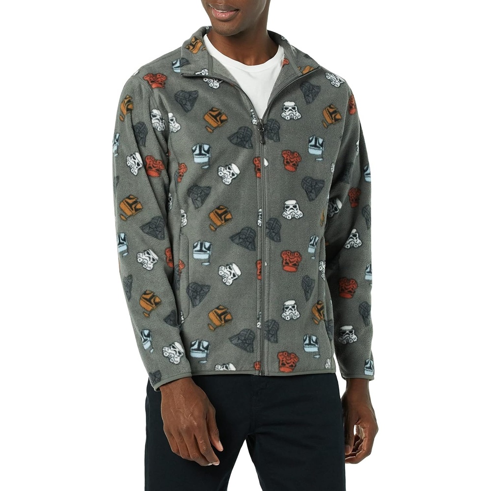 image:imageAmazon Essentials Disney Marvel Star Wars Mens Polar Fleece FullZip Mock Insulated Outerwear JacketsStar Wars Vader